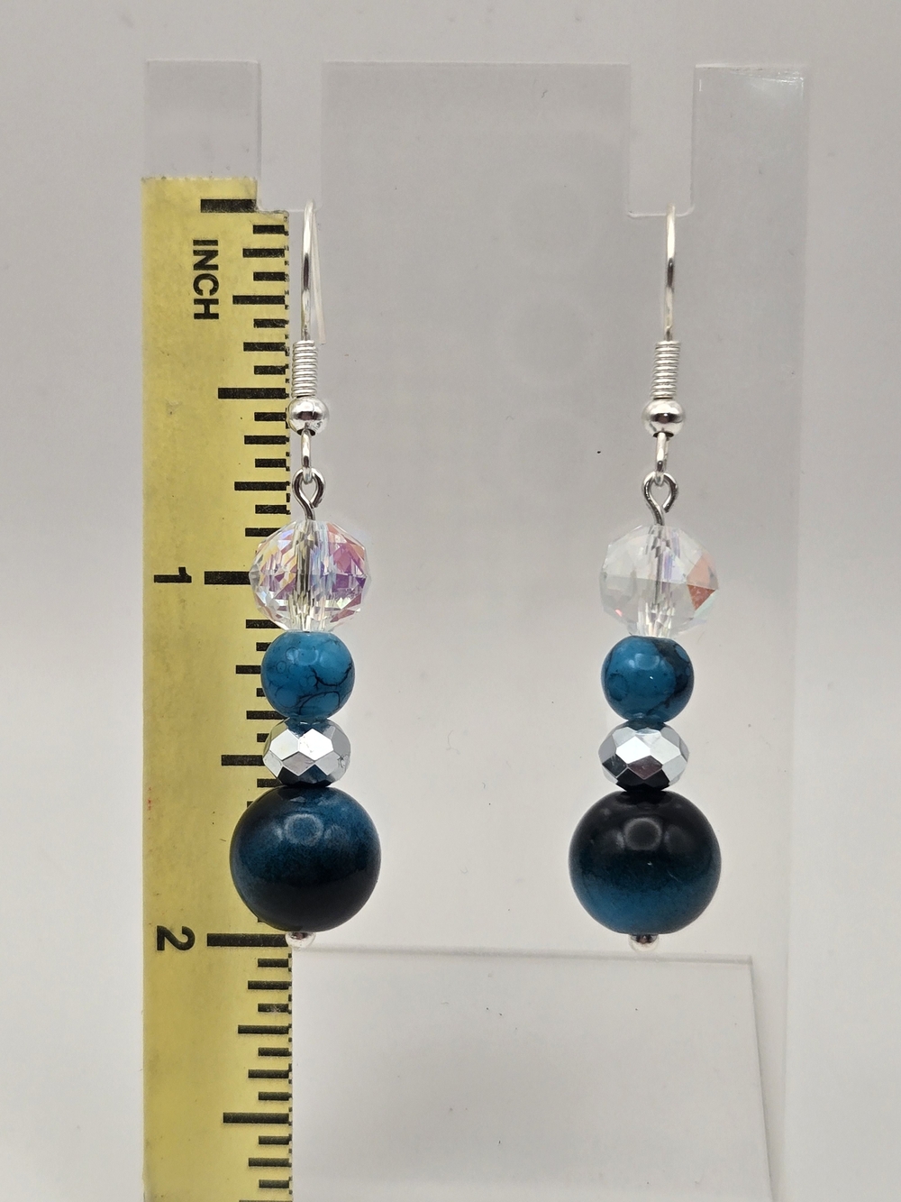 Turquoise Blue Apatite Pendant Necklace with Matching Earrings - Picture 3 of 5